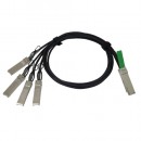 Cisco 40GBASE-CR4 QSFP to 4 10GBASE-CU SFP+ direct-attach breakout cable, 5-meter, passive